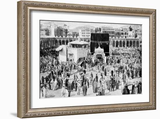 Mecca's Great Mosque, Mecca, Saudi Arabia, 1922-null-Framed Giclee Print