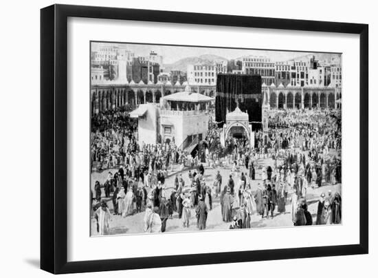 Mecca's Great Mosque, Mecca, Saudi Arabia, 1922-null-Framed Giclee Print