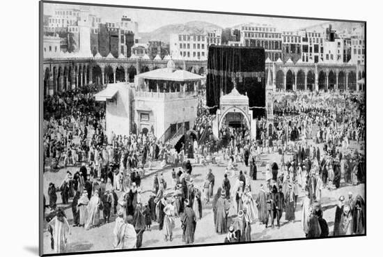 Mecca's Great Mosque, Mecca, Saudi Arabia, 1922-null-Mounted Giclee Print