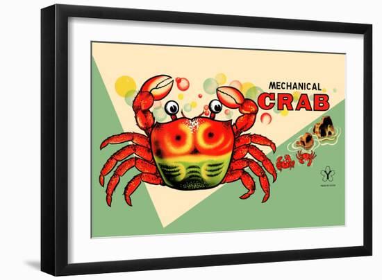 Mechanical Crab-null-Framed Art Print