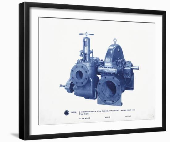 Mechanical Cyanotype I-Chris Dunker-Framed Giclee Print