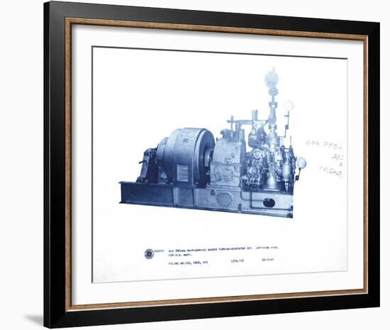 Mechanical Cyanotype VII-Chris Dunker-Framed Giclee Print