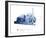 Mechanical Cyanotype VII-Chris Dunker-Framed Giclee Print