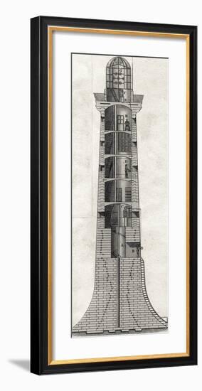 Mechanical Lighthouse IV-Chris Dunker-Framed Giclee Print