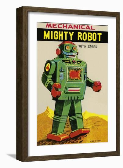 Mechanical Mighty Robot-null-Framed Premium Giclee Print