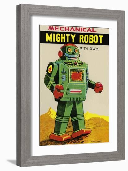 Mechanical Mighty Robot-null-Framed Art Print