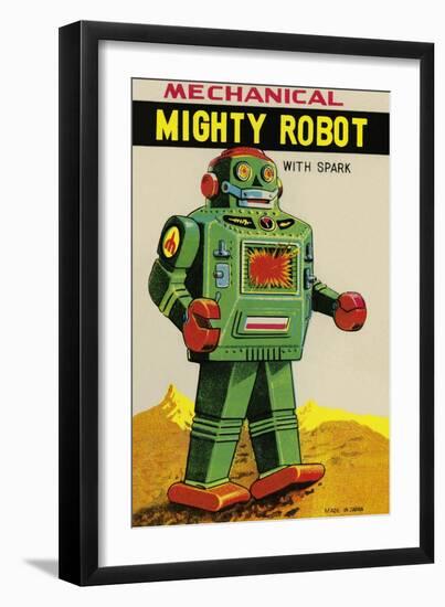 Mechanical Mighty Robot-null-Framed Art Print