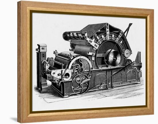 Mechanical Printing Press-null-Framed Premier Image Canvas