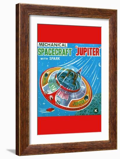 Mechanical Spacecraft Jupiter-null-Framed Art Print