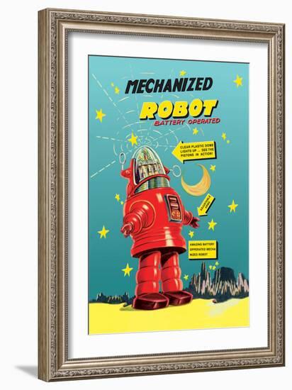 Mechanized Robot-null-Framed Art Print