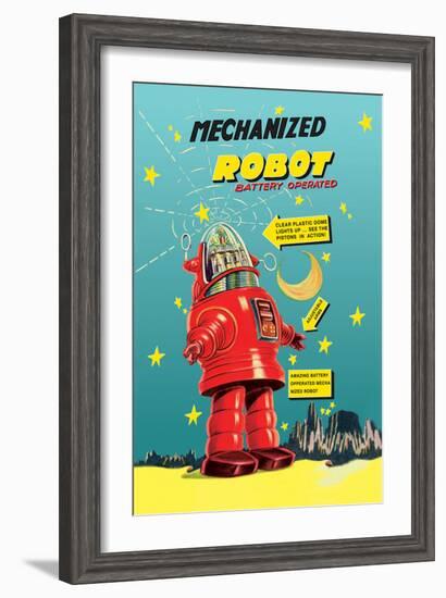 Mechanized Robot-null-Framed Art Print