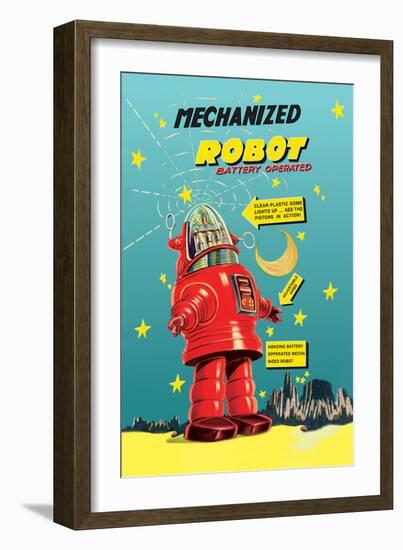 Mechanized Robot-null-Framed Art Print