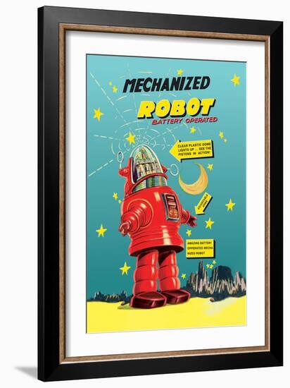 Mechanized Robot-null-Framed Art Print