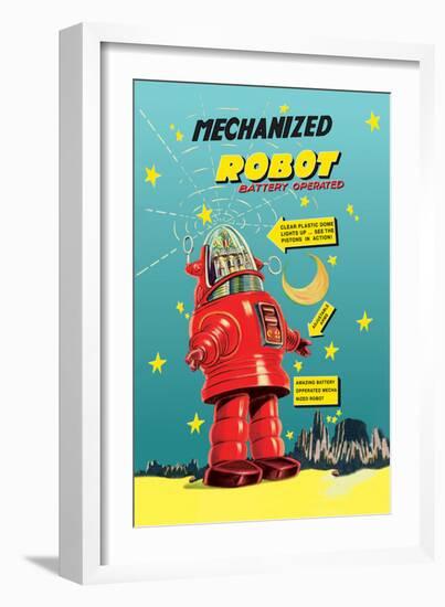 Mechanized Robot-null-Framed Art Print