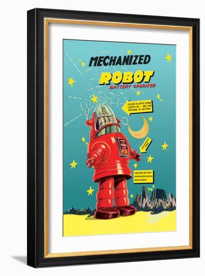 Mechanized Robot--Framed Art Print