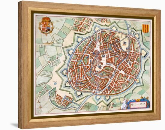 Mechelen, 1649-Joan Blaeu-Framed Premier Image Canvas