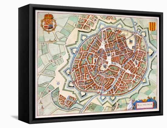 Mechelen, 1649-Joan Blaeu-Framed Premier Image Canvas