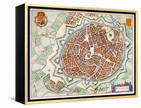 Mechelen, 1649-Joan Blaeu-Framed Premier Image Canvas