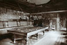 The Billiard Room, Imperial Palace, Bialowieza Forest, Russia, Late 19th Century-Mechkovsky-Framed Premier Image Canvas