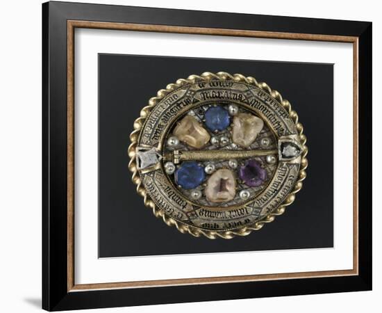 Médaillon reliquaire : Christ à la colonne-null-Framed Giclee Print