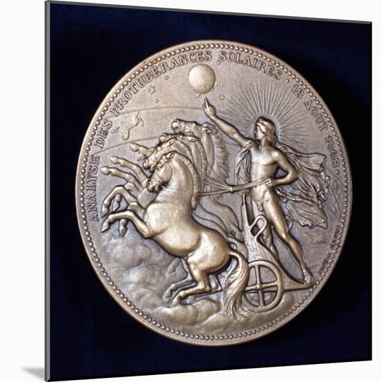 Medal Commemorating Pierre Janssen and Norman Lockyer, French and English Astronomers, 1868-null-Mounted Photographic Print