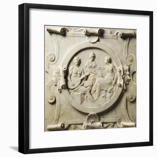 Medallion Depicting Scenes of Music-Pierre Bontemps-Framed Giclee Print