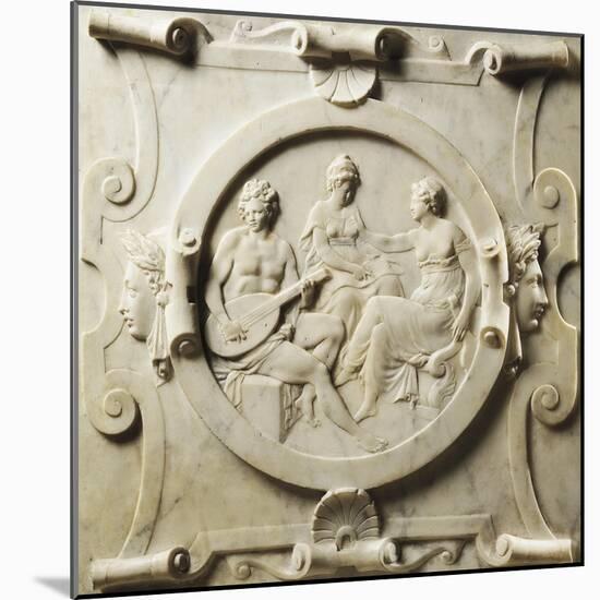 Medallion Depicting Scenes of Music-Pierre Bontemps-Mounted Giclee Print