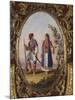 Medallion with Scene Depicting Traditional Dress from Campania, Italy-Raimondo Compagnini-Mounted Giclee Print