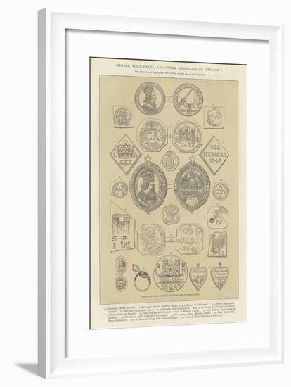 Medals, Siege-Pieces, and Other Memorials of Charles I-null-Framed Giclee Print