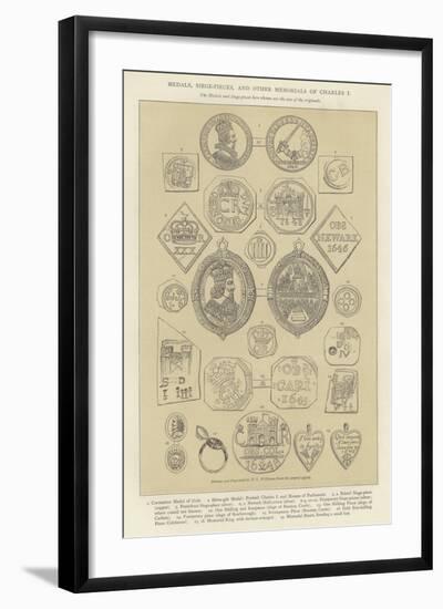 Medals, Siege-Pieces, and Other Memorials of Charles I-null-Framed Giclee Print