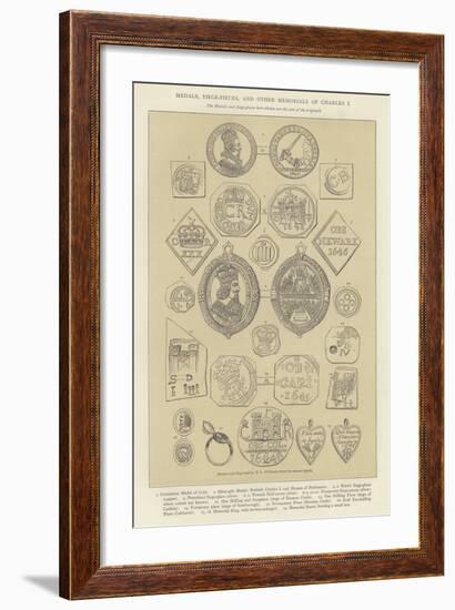 Medals, Siege-Pieces, and Other Memorials of Charles I-null-Framed Giclee Print