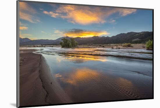 Medano Creek at Sunrise in Great Sand Dunes National Park-Howie Garber-Mounted Photographic Print