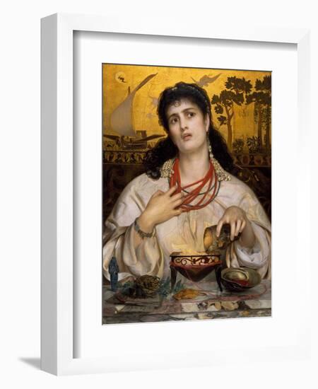 Medea, 1868, by Frederick Sandys, 1829-1904, English, painting,-Frederick Sandys-Framed Art Print