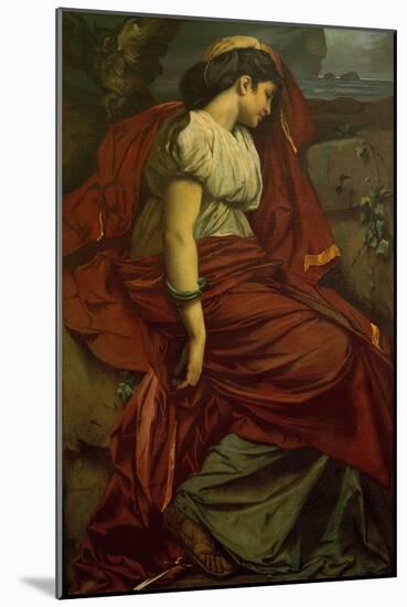 Medea and the dagger. Medea is Feuerbach's favourite Roman model Nana. Oil on canvas Inv. M 197.-Anselm Feuerbach-Mounted Giclee Print