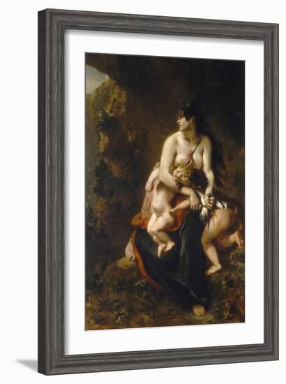 Medea (Médée Furieus)-Eugene Delacroix-Framed Giclee Print