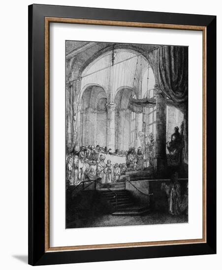 Medea, or the Marriage of Jason and Creusa, 1648 (Etching and Drypoint)-Rembrandt van Rijn-Framed Giclee Print