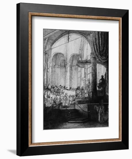 Medea, or the Marriage of Jason and Creusa, 1648 (Etching and Drypoint)-Rembrandt van Rijn-Framed Giclee Print