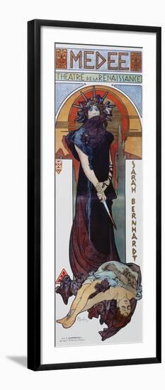 Médée, Plakat Fuer Sarah Bernhardt Und Das Théatre De La Renaissance-Alphonse Mucha-Framed Giclee Print