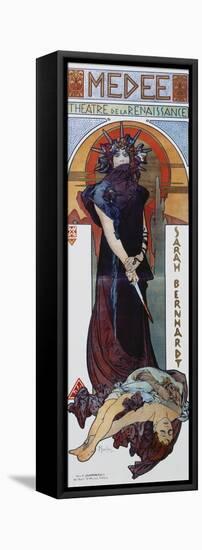 Médée, Plakat Fuer Sarah Bernhardt Und Das Théatre De La Renaissance-Alphonse Mucha-Framed Premier Image Canvas