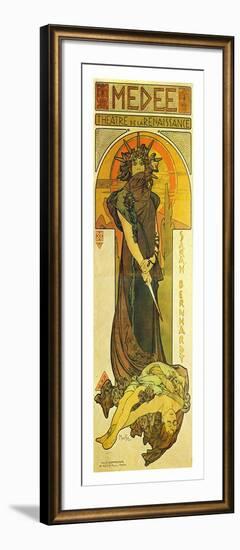 Medee-Alphonse Mucha-Framed Art Print