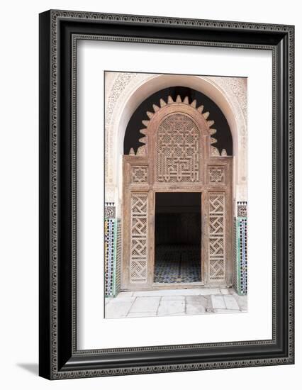 Medersa Ali Ben Youssef (Madrasa Bin Yousuf), Medina, Marrakesh, Morocco-Stephen Studd-Framed Photographic Print