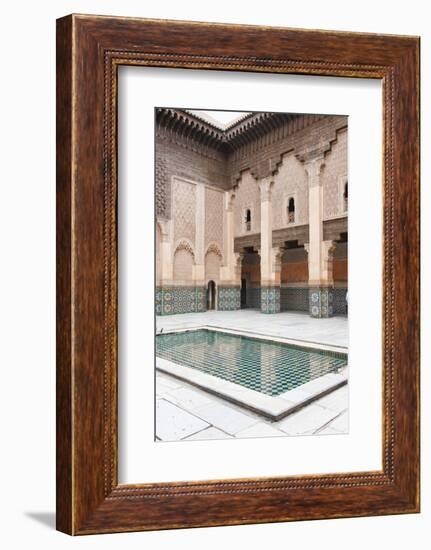 Medersa Ben Youssef Central Courtyard-Matthew Williams-Ellis-Framed Photographic Print