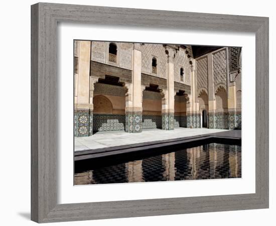 Medersa Ben Youssef, Medina, Marrakesh, Morroco-De Mann Jean-Pierre-Framed Photographic Print