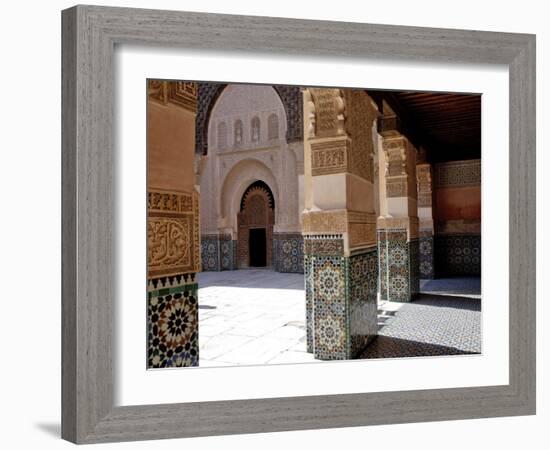 Medersa Ben Youssef, Medina, Marrakesh, Morroco-De Mann Jean-Pierre-Framed Photographic Print