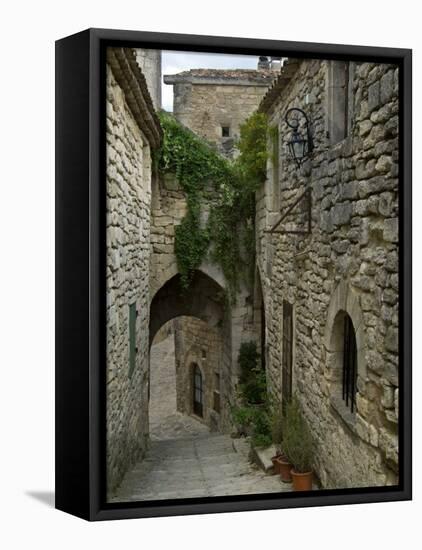 Mediaeval Alley in the Village of Lacoste, Provence, France-Philippe Clement-Framed Premier Image Canvas