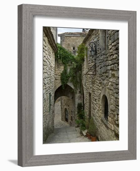 Mediaeval Alley in the Village of Lacoste, Provence, France-Philippe Clement-Framed Photographic Print