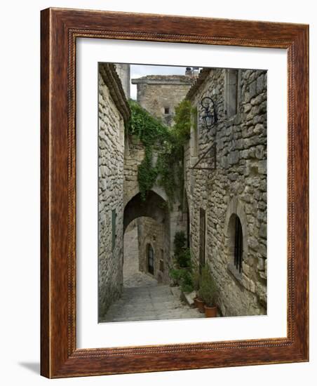 Mediaeval Alley in the Village of Lacoste, Provence, France-Philippe Clement-Framed Photographic Print