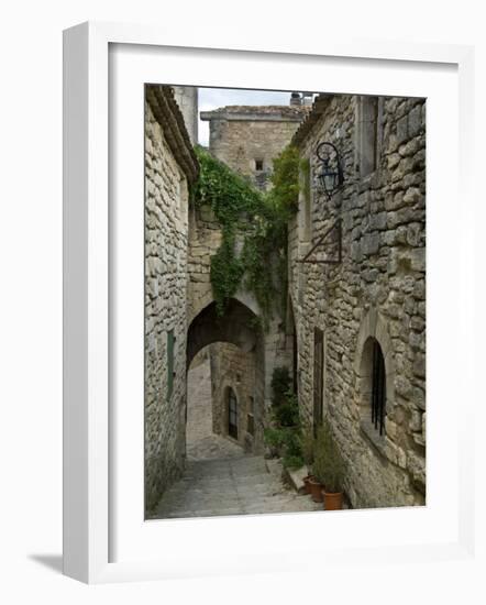 Mediaeval Alley in the Village of Lacoste, Provence, France-Philippe Clement-Framed Photographic Print