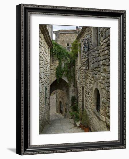 Mediaeval Alley in the Village of Lacoste, Provence, France-Philippe Clement-Framed Photographic Print