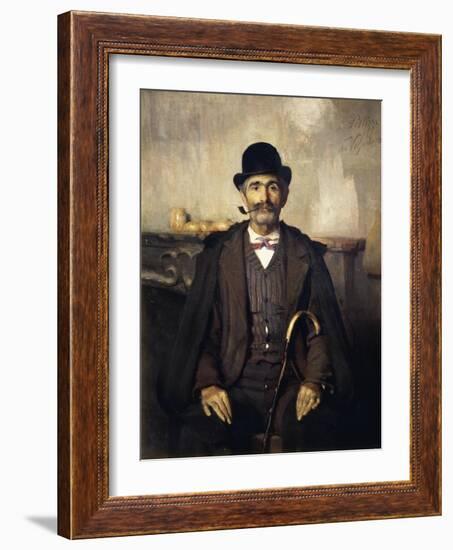 Mediator or Portrait of Giuseppe Giani, 1891-Giuseppe Pellizza da Volpedo-Framed Giclee Print